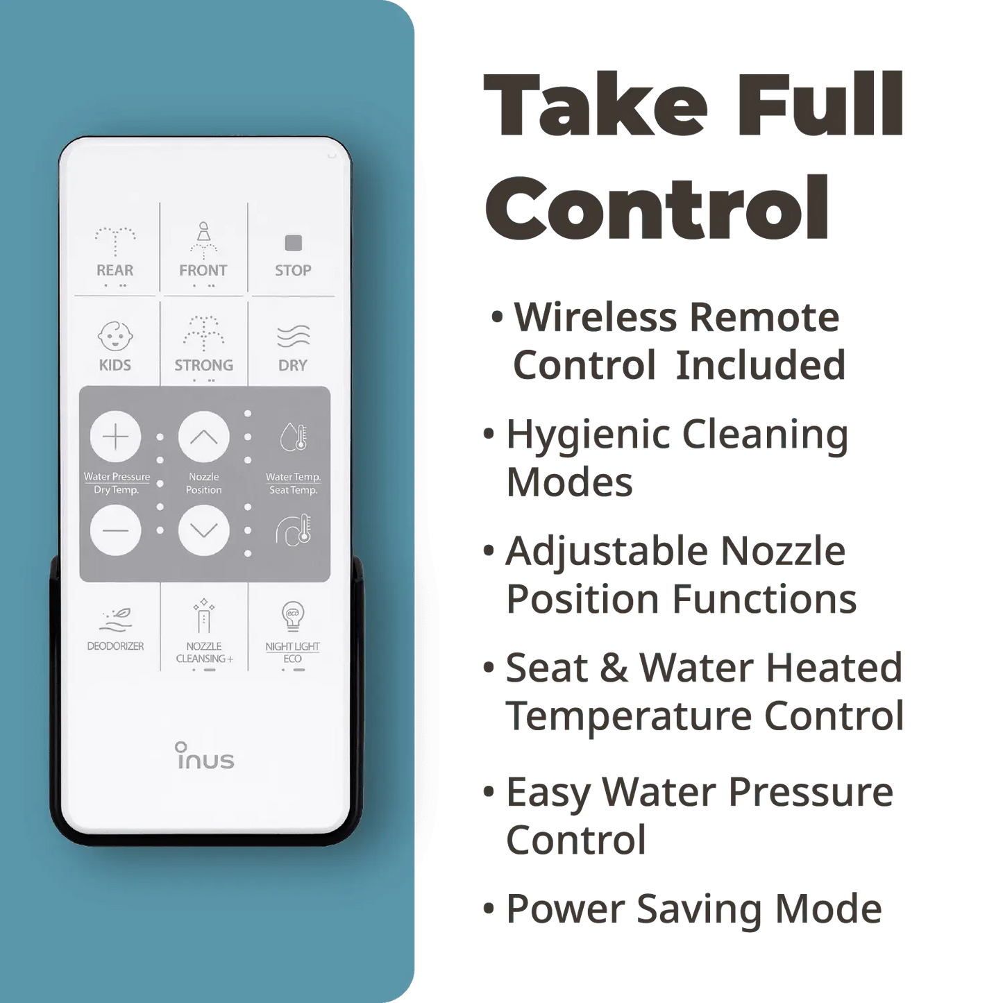 OPEN-BOX R52 Bidet with Deodorizer & Cleansing+ - Inus Home USA|Pleasant Living Experience!