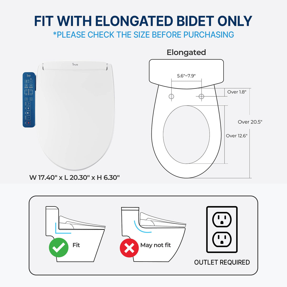 N31 Electronic Bidet - Heated Seat & Nightlight INUS