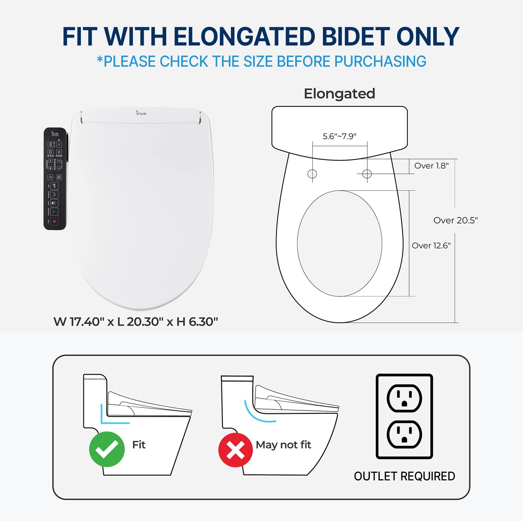 inus(イヌス)   韓国温水便座 Amazon.co.jp: INUS N22 電熱ビデ便座 細長 温水 スマート温水